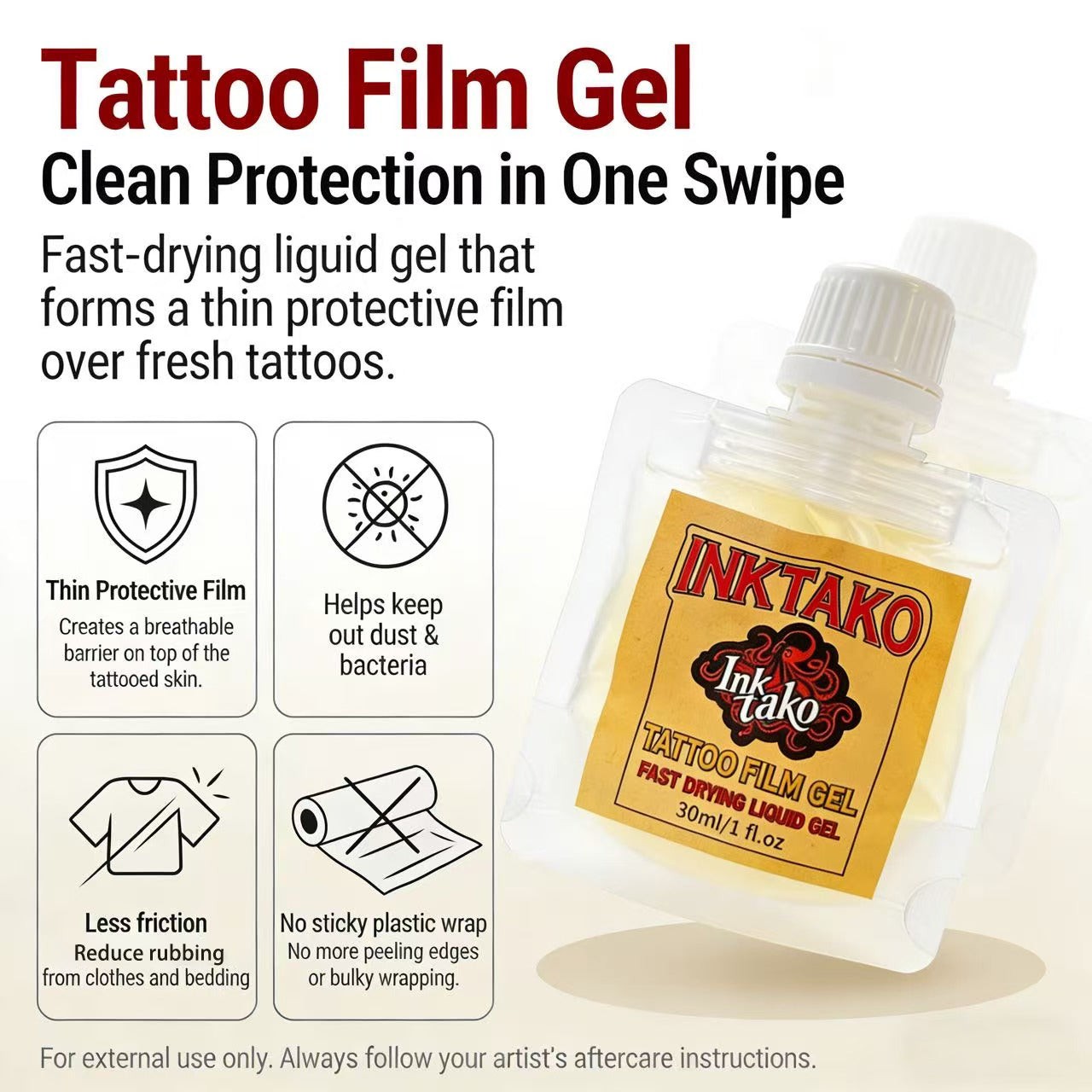 INKTAKO 5pcs Tattoo repair and isolation film