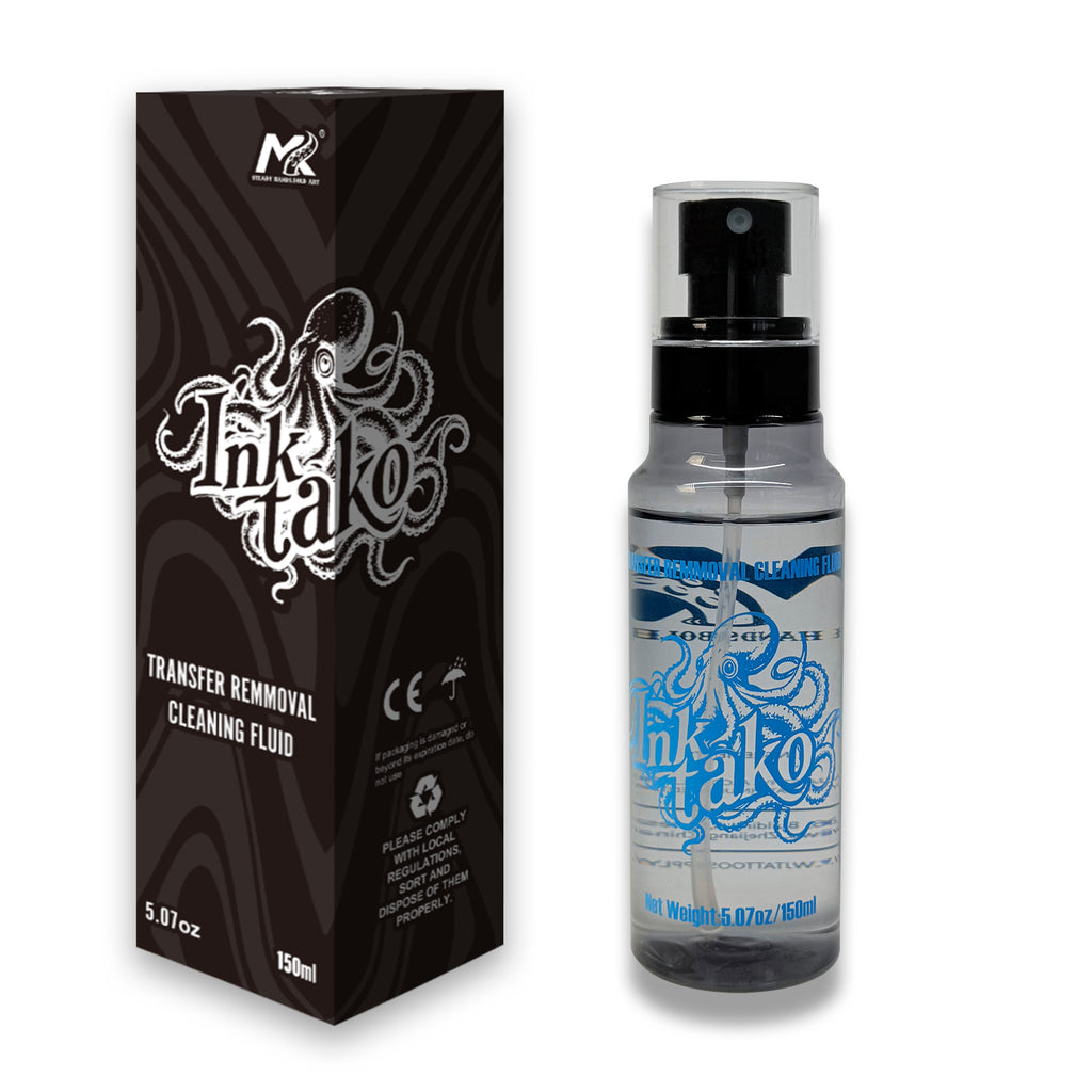 INKTAKO Tattoo Stencil Removal spray，Easily remove tattoo stencils，150ML Tattoo Removal Spray