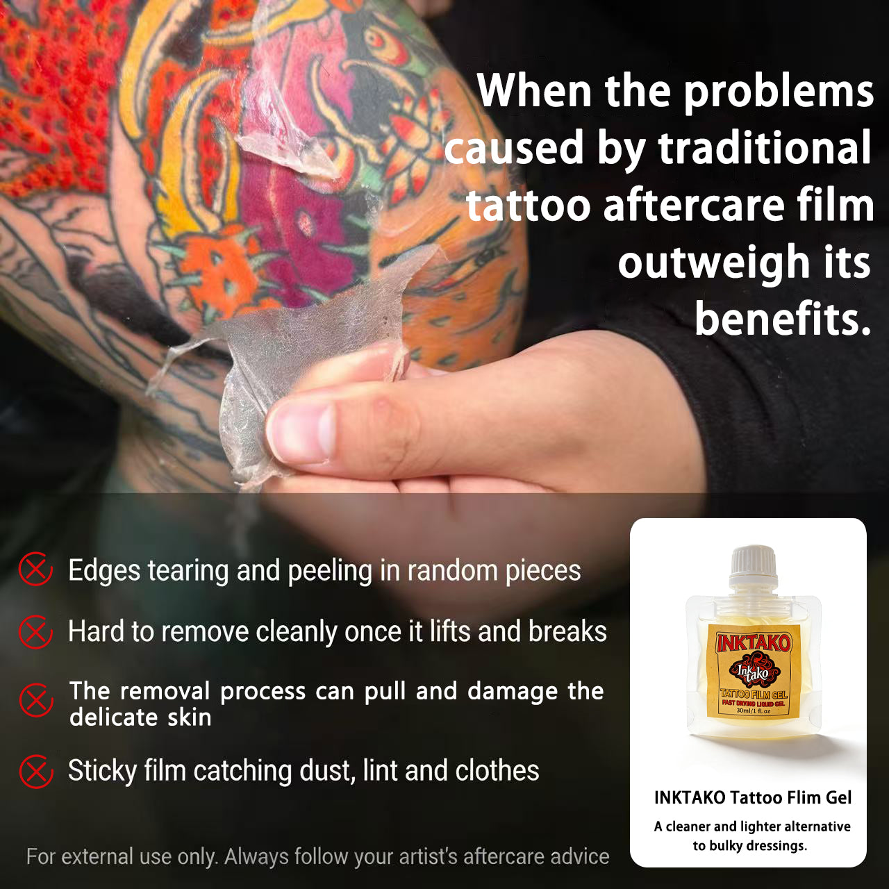 INKTAKO 5pcs Tattoo repair and isolation film