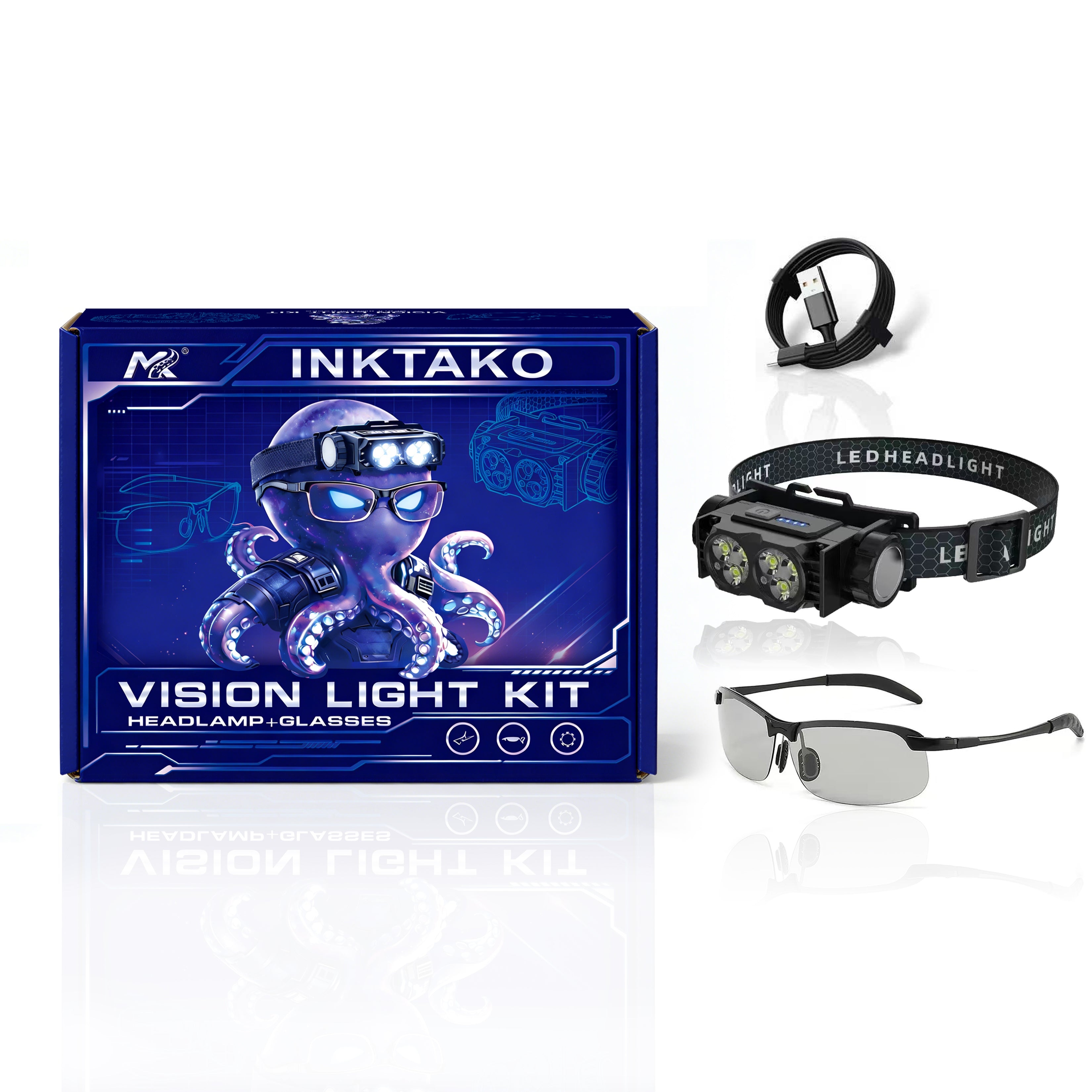 MK Anti-glare tattoo headlamp