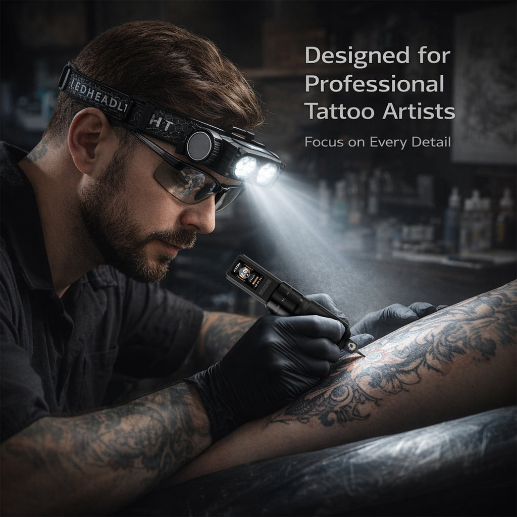 MK Anti-glare tattoo headlamp