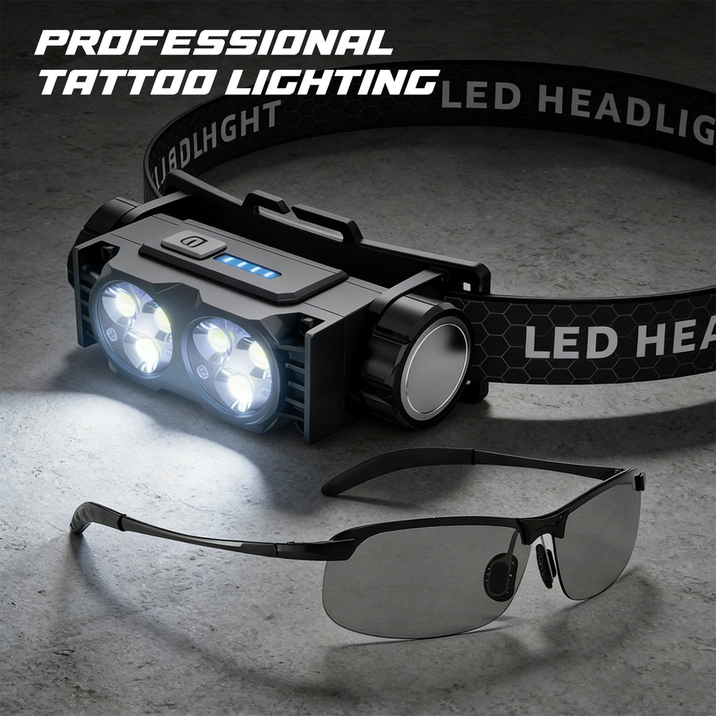 MK Anti-glare tattoo headlamp