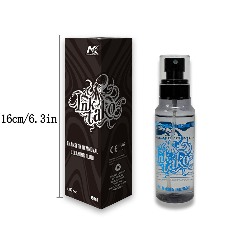 INKTAKO Tattoo Stencil Removal spray，Easily remove tattoo stencils，150ML Tattoo Removal Spray