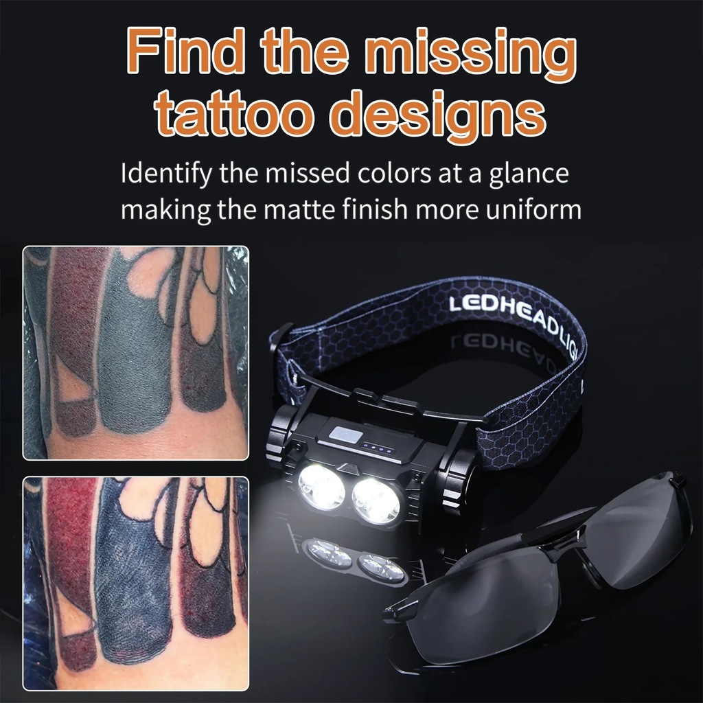 MK Anti-glare tattoo headlamp