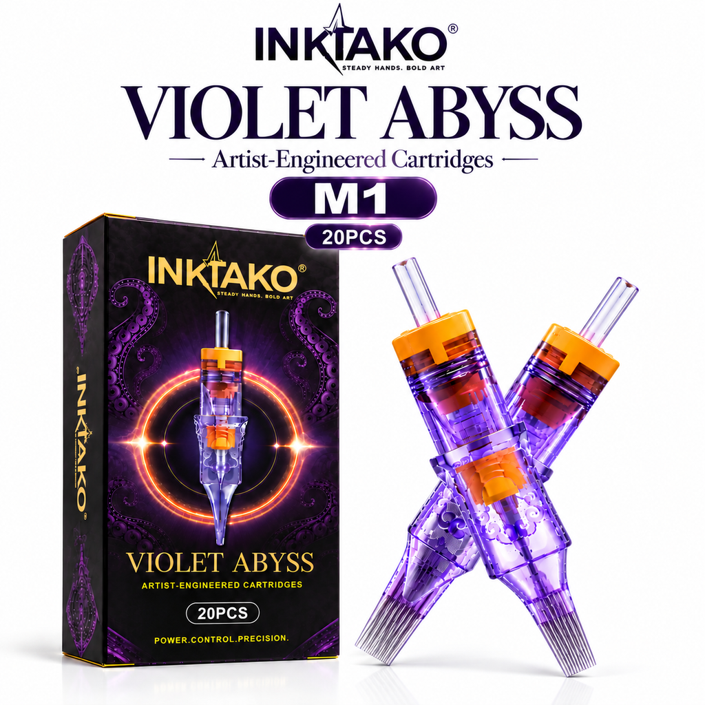 INKTAKO VIOLET ABYSS Premium Tattoo Cartridge Needles M1