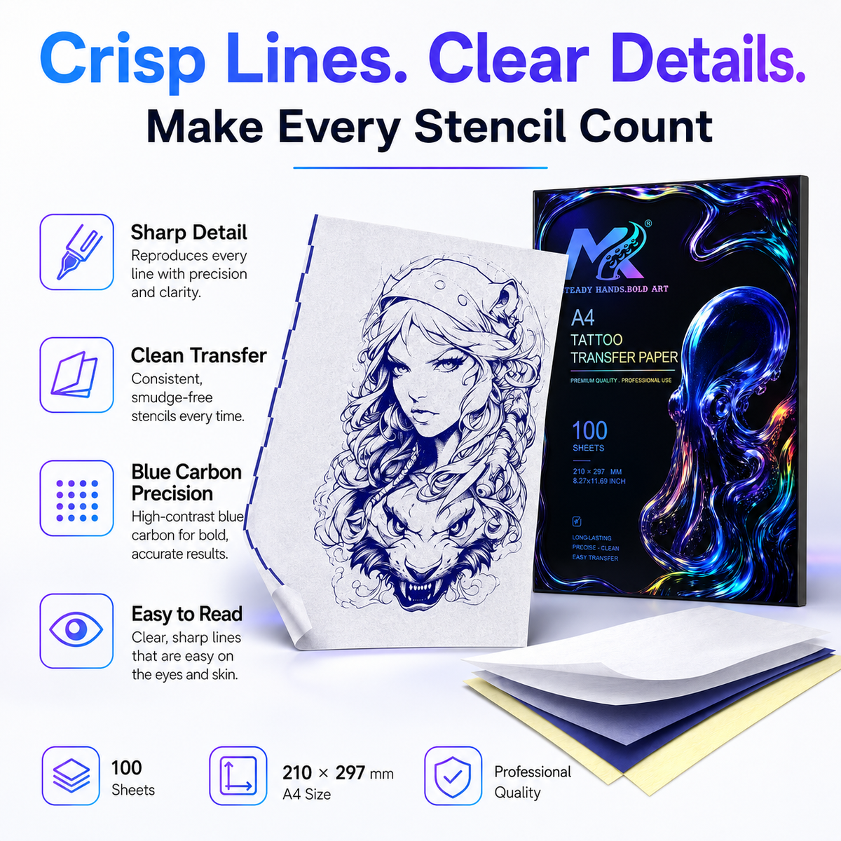 MK Aurora Tattoo Transfer Paper