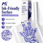 Transparent tattoo transfer paper