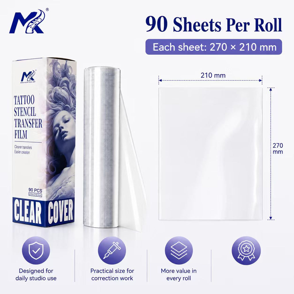 Transparent tattoo transfer paper