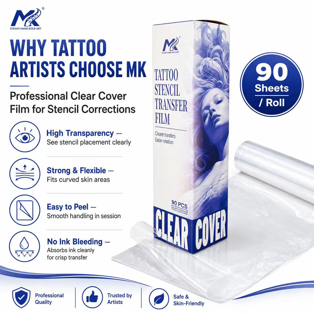 Transparent tattoo transfer paper