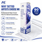 Transparent tattoo transfer paper