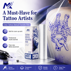 Transparent tattoo transfer paper