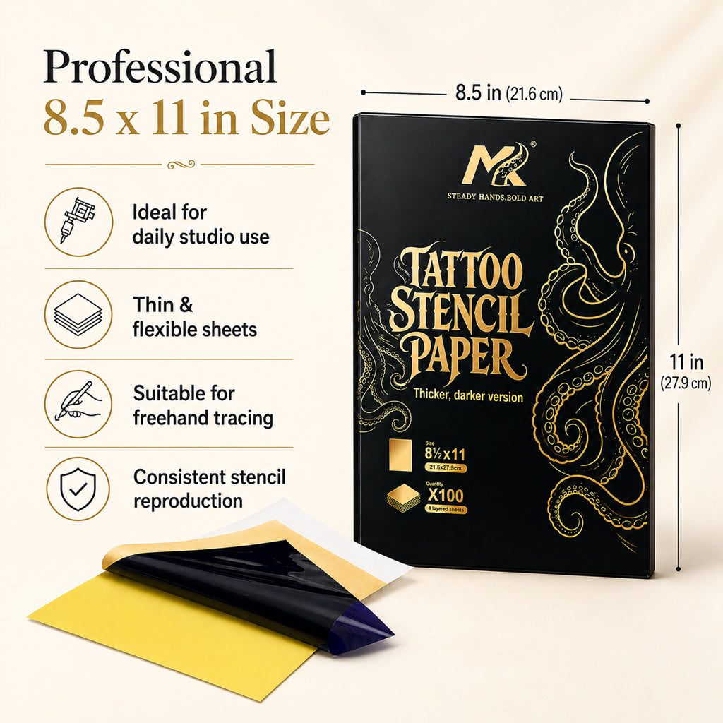 MK Black & Gold Tattoo Stencil Paper