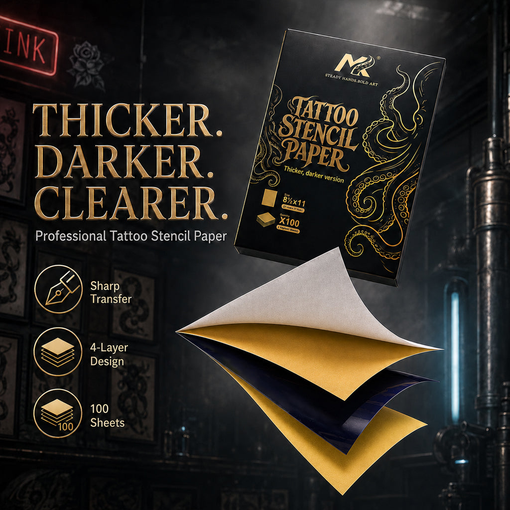 MK Black & Gold Tattoo Stencil Paper
