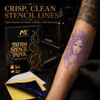 MK Black & Gold Tattoo Stencil Paper