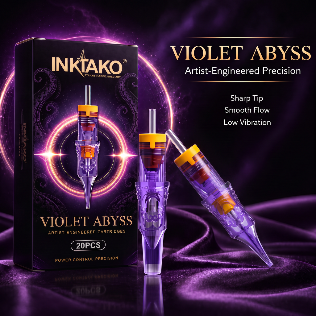 INKTAKO VIOLET ABYSS Premium Tattoo Cartridge Needles M1