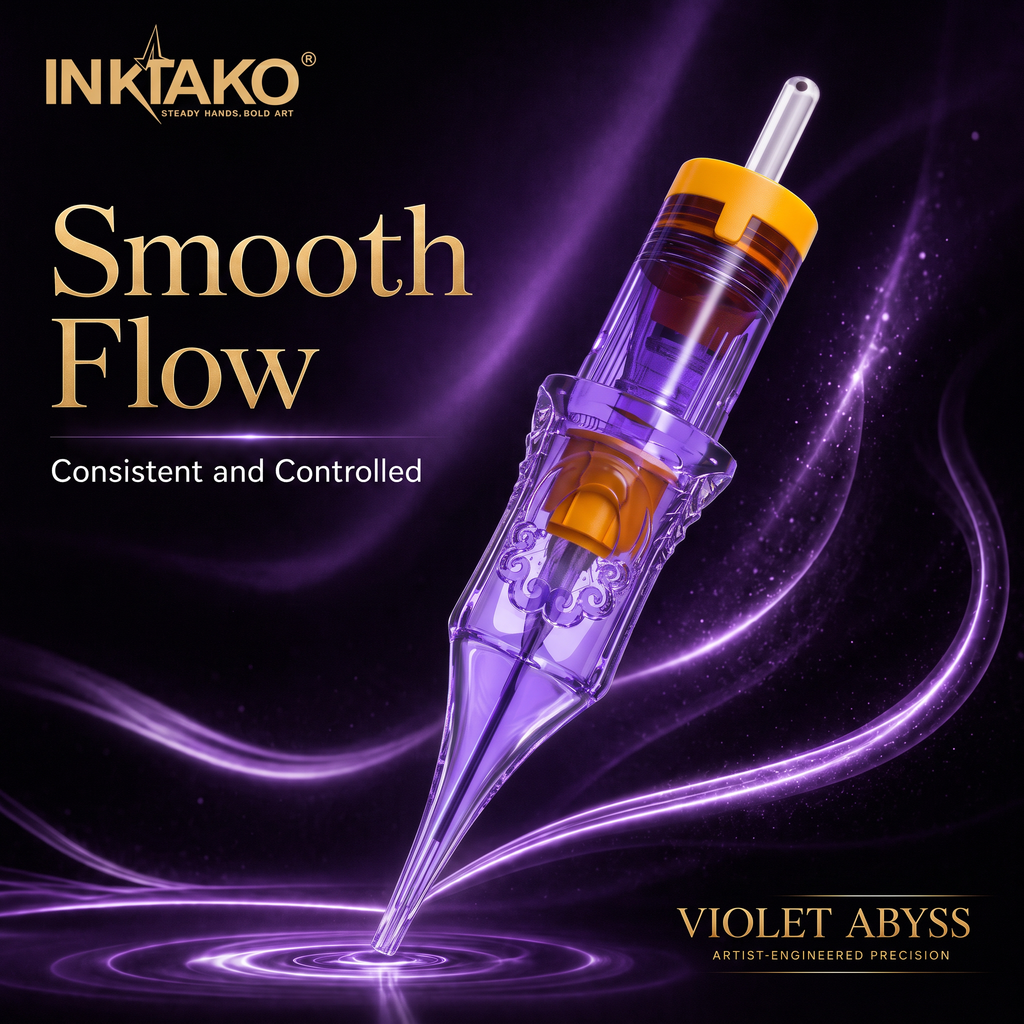 INKTAKO VIOLET ABYSS Premium Tattoo Cartridge Needles M1