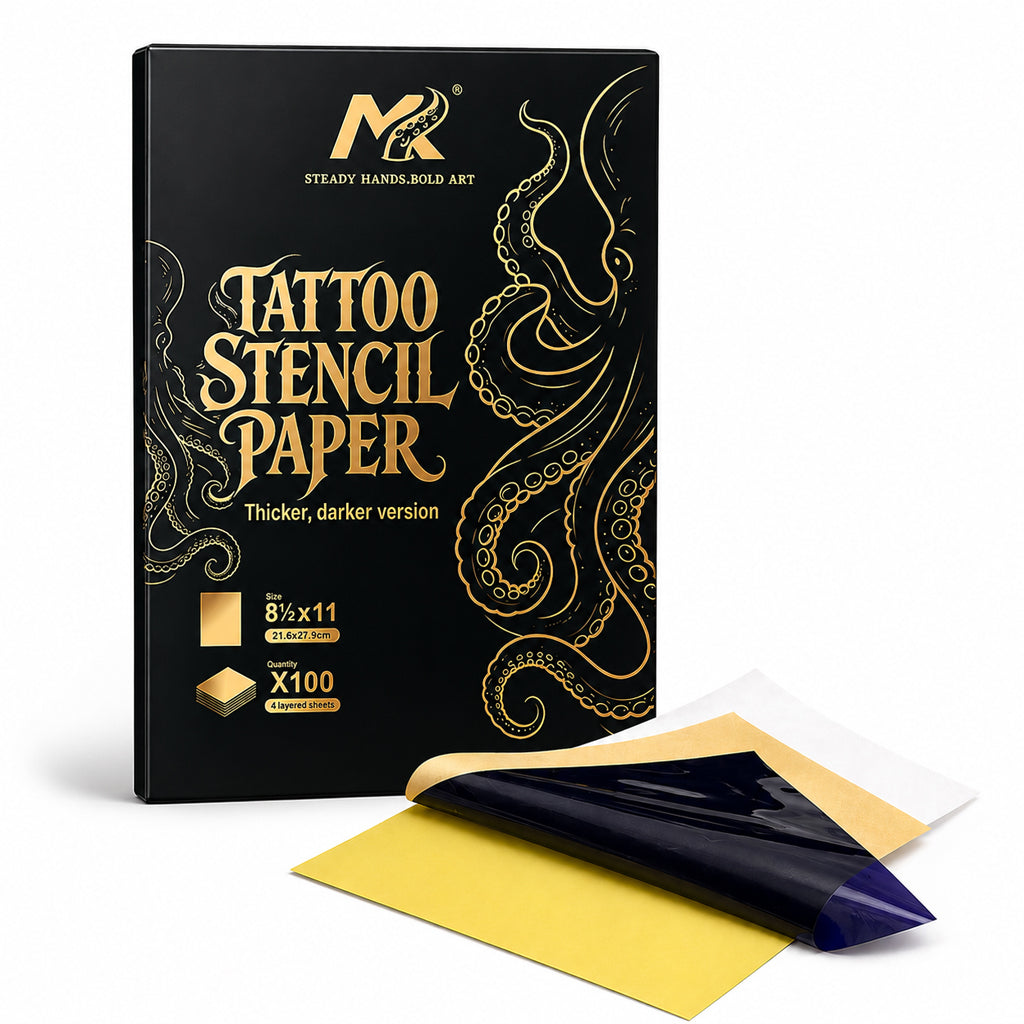MK Black & Gold Tattoo Stencil Paper