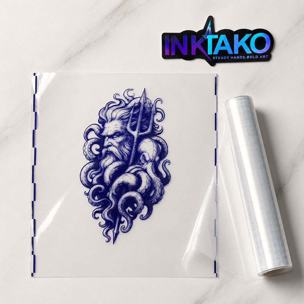Transparent tattoo transfer paper