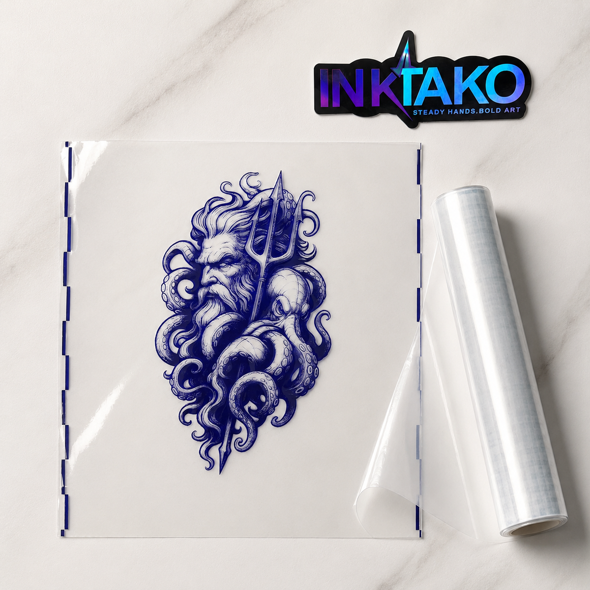 Transparent tattoo transfer paper