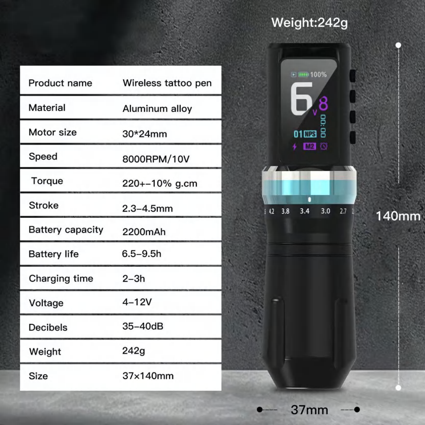 Wireless Tattoo pen【1027/28】